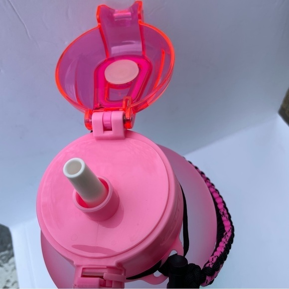 Fidus Gallon 128 oz Motivational Water Bottle Pink To Teal‎ With Paracord - Picture 12 of 16